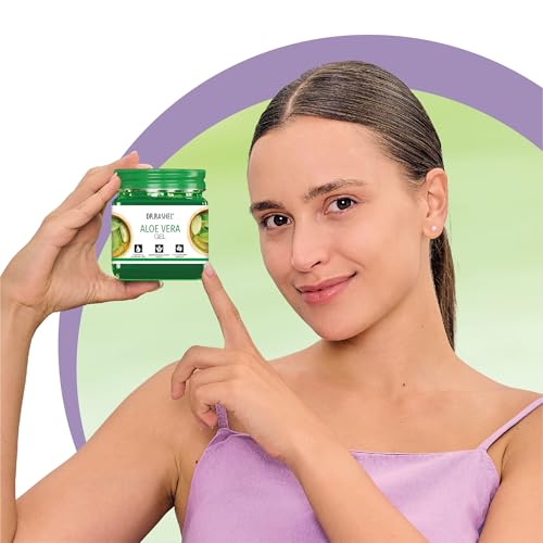 Image of DR.RASHEL | Aloe Vera Gel | 100% Pure Aloe Vera Extract | Soothes, Hydrates & Repairs Skin | For Face, Body & Hair | No Parabens, SLS or Silicones | 380ml Each | Pack of 2