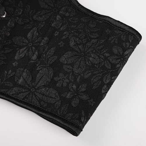Image of Scarlet Darkness Corset Belt for Women Renaissance Lace up Corset Floral Wide Waist Belts