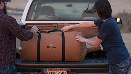 Image of Teton Mammoth Queen Size Double Sleeping Bag- A Warm Bag the Whole Family can Enjoy - Great for Camping, Hunting and Base Camp. Compression Sack Included