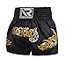 strimusimak Pantaloncini da Boxe per Bambini, Pantaloncini da Kickboxing con Design Muay Thai Traspiranti per Allenamento Fitness Azzurro M