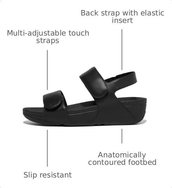 Image of FitFlop Women's Lulu Adjustable Leather Sandal