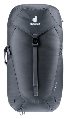 Image of Deuter Unisex Black AC Lite 30L Rucksack with Compact and Comfortable for Day Hiking and Lightweight Treks