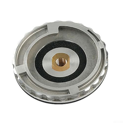 Eawfgtuw Almohadilla de respaldo para bloqueo de caracol, almohadilla de respaldo de aluminio para soporte de molienda de rosca M14 5/8-11 con agujero de agua central para piedra húmeda (rosca de 15,8
