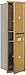 Salsbury Industries 3714S-2PGFU 4C Horizontal Mailbox, Gold
