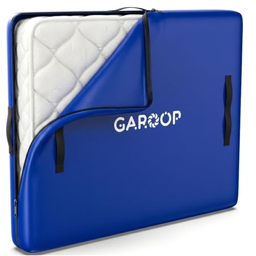 Housse de Protection Matelas 140x200x30 cm – 12 Poignées Renforcées, Ouverture Facile 3 Côtés – Imperméable & Indéchirable – Idéale pour...