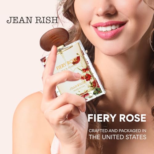 Image of Jean Rish Fiery Rose,Sandalwood, Eau de Parfum, Perfume for Women, 100ml