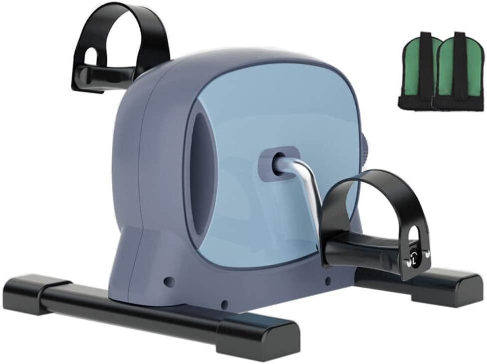Mini rower treningowy do ćwiczeń nóg i ramion, idealny dla osób starszych z wyświetlaczem LCD.