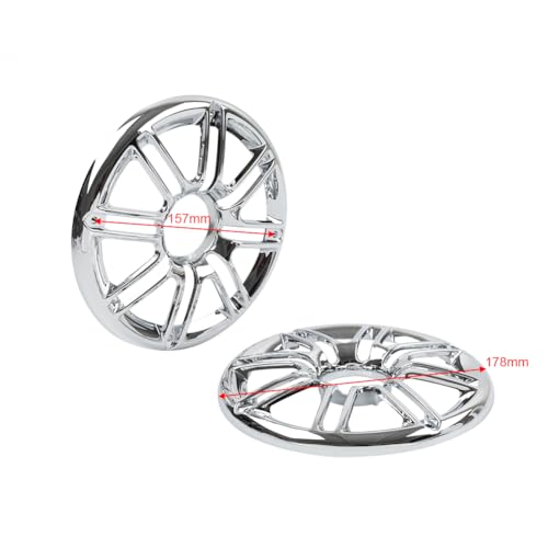 Liru 1 par cubierta cromada ABS para parlantes traseros miniatura 3