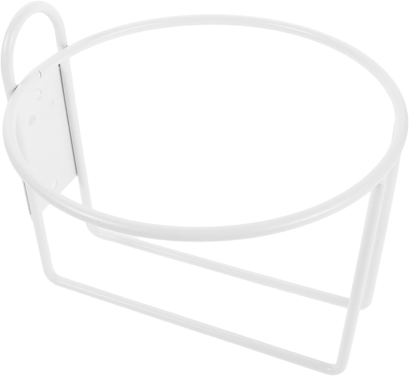 Wall Mount Iron Cup Holder for Mugs, White Anti Corrosion