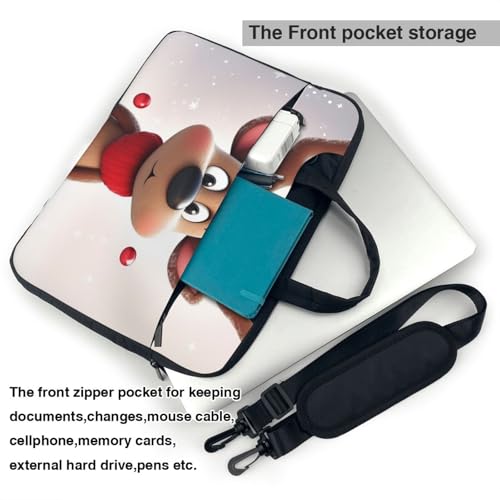 Bolso maletín para laptop 15.6 pulgadas con diseño de reno miniatura 4