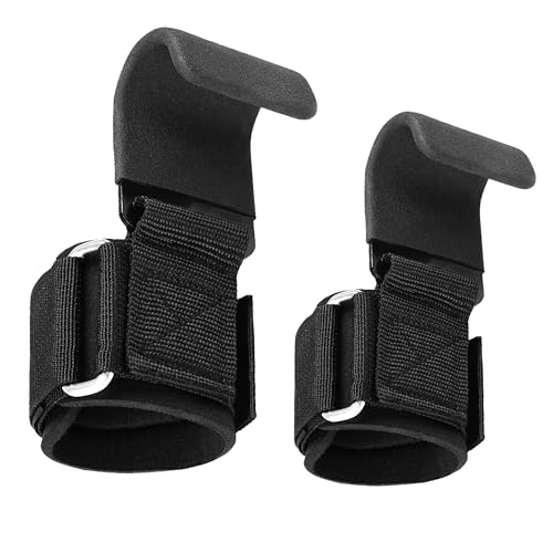 Leikefitness Weight Lifting Hooks with Wrist Padding