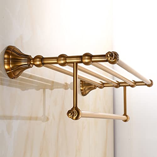 Porte-serviettes mural étagère pour optimiser le rangement de douche - 2
