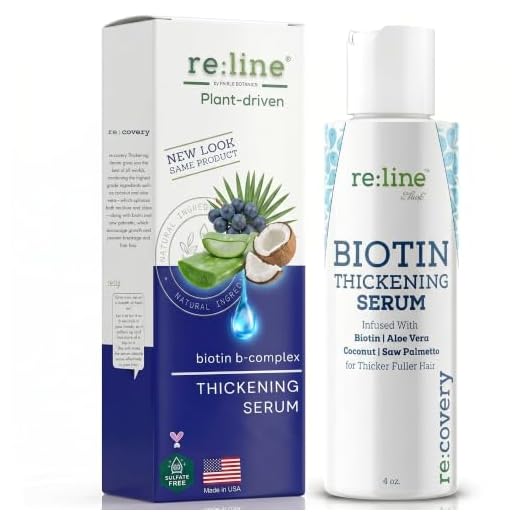 Biotin Hair Growth Serum for Women Men Hair Thickener for Fine Hair Serum for Hair Growth with Biotin and Saw Palmetto Extract DHT Blocker Natural Hair Regrowth Treatment for Men Women Hair Volumizer