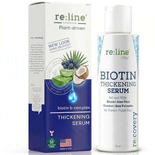 Paisle Botanics Hair Growth Serum for Hair Loss Natural Biotin Fine Hair Thickener for Women & Men 4 oz