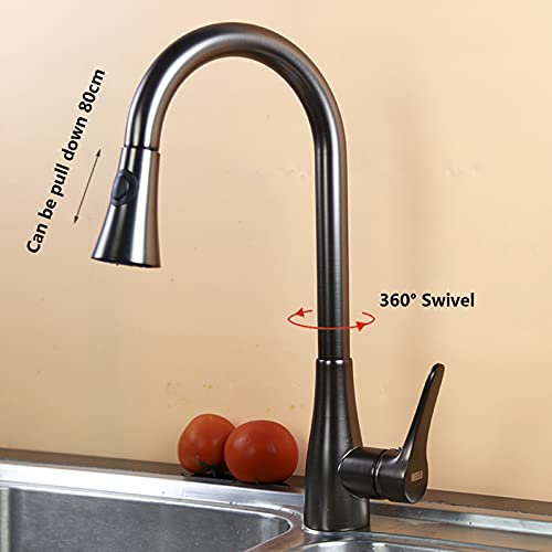 Robinet de cuisine avec pulvérisateur rétractable pour éliminer les éclaboussures - 4