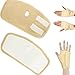 jiingekk 1 Pair Castor Oil Pack Wrap For Hands Adjustable Pack Set Comfortable Hand Pad Easy To Clean Castors Wraps For Hands Easy To Clean Adjustable Hand Castors Pad