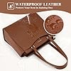 RAINSMORE Handtasche Damen Groß Shopper Tasche Damen Wasserdichte Laptoptasche 14 Zoll PU Leder Tote Bag mit Reißverschluss Innentasche Arbeitstasche Schultertaschen Henkeltasche #3