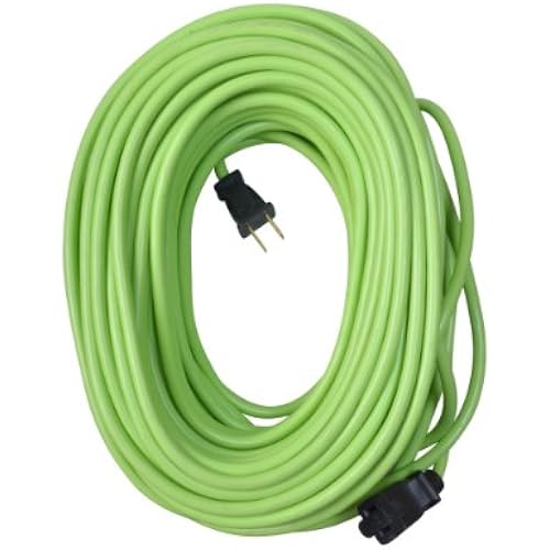 Southwire Outdoor Extension Cord - Flexible Weatherproof Power for Landscaping & Outdoor Lighting - SJTW Extension - 16 Gauge - 2 Prong - 120 Foot - Lime Green