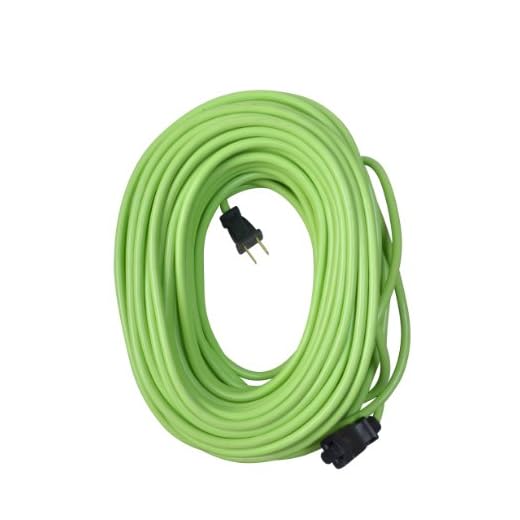 Yard Master 9940010 Outdoor Garden 120-Foot Extension Cord, Light Duty, Water Resistant, Super Flexible and Lightweight, Durable 16 Gauge 2 Pronged, Highly Visible, 10 Amps, Lime Green