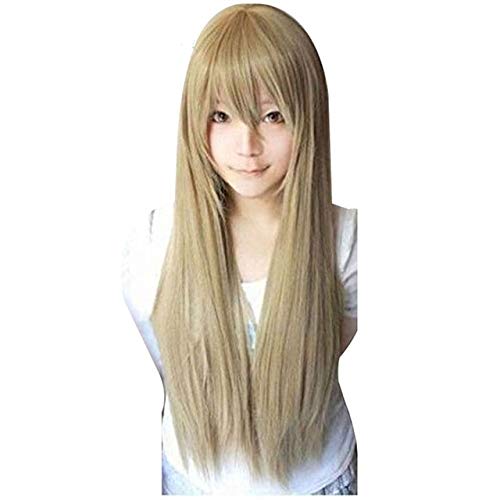80cm Star Butterfly Alice disfraz Edward Elrich Peluca de cosplay sintética rubia...