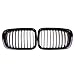 MoreChioce kompatibel mit E46 4D 4 Türen 1998-2001 Sport Kühlergrill Nierengrill Racinggitter Ersatz Sport Front Rippen Grill Sinistra 51138208487/51138208489,Destra 51138208488/51138208490