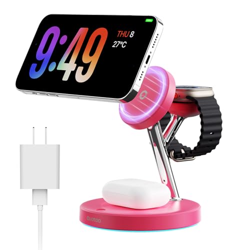 2025 3 in 1 Charging Station Compatible with Mag-Safe Charger Wireless Charger S - Photo 36 sur 37