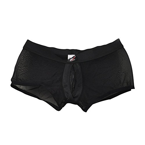 Zacoo Men Stretch Boxer Brief Size L Color Black