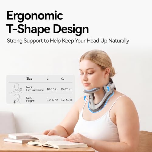 Neck Posture Corrector with Rear Neck Support（Gray, X-Large） Detail