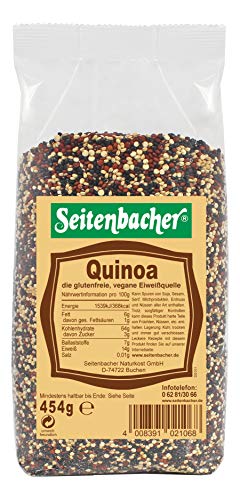 Seitenbacher Quinoa Bunt - Tricolor I unbehandelt I nativ I ohne Zusätze I vegan I (1 x 454 g)