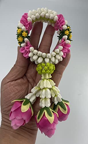Guirnalda de jazmín tailandés de arcilla para regalo de buena suerte 4