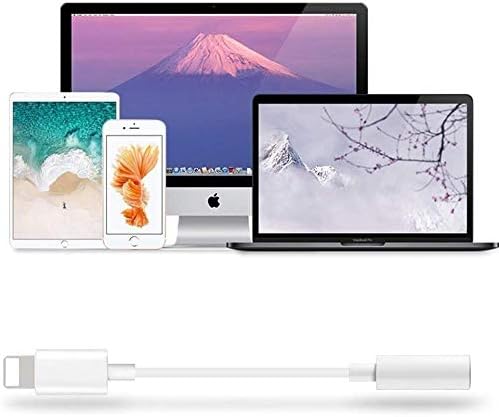 [Apple MFi Certified] 2 Pack Lightning to 3.5 mm Headphone Jack Adapter,3.5 mm Headphone Stereo Connector Compatible for iPhone 11/11 Pro/XS/XR/X 8 7/6 Plus,Support iOS 13