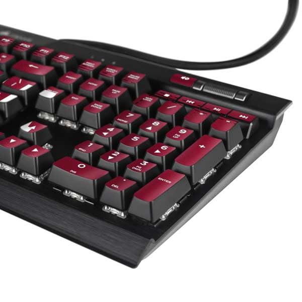 Skin para teclado K95 RGB Platinum Skinit color Maroon miniatura 3