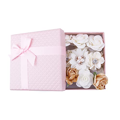 Bfnaagirl Flower Headband For Baby Girl Elastic Baby Floral Headbands Crown Hairbands Hair Accessories For Newborn Infant Toddlers Kids 3Pcs/Set #TOP7