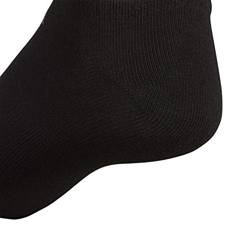 Adidas Mens Superlite No Show Socks (6-Pair), Black-Night Grey Space Dye/White | Black/Onix, Large #TOP3