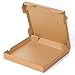 (100x) Cajas para Pizza 33x33 cms | Caja Cuadrada Marrón Kraft Automontables | Pack de 100x unidades | TeleCajas®