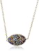 Gold Over Sterling Silver Chain with Cloisonne Egg Shape Bead Necklace, 18"