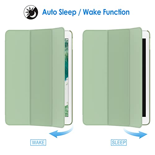 Image of JETech Case for iPad (9.7-Inch, 2018 /2017 Model, 6th /5th Generation), Smart Cover Auto Wake /Sleep (Matcha Green)