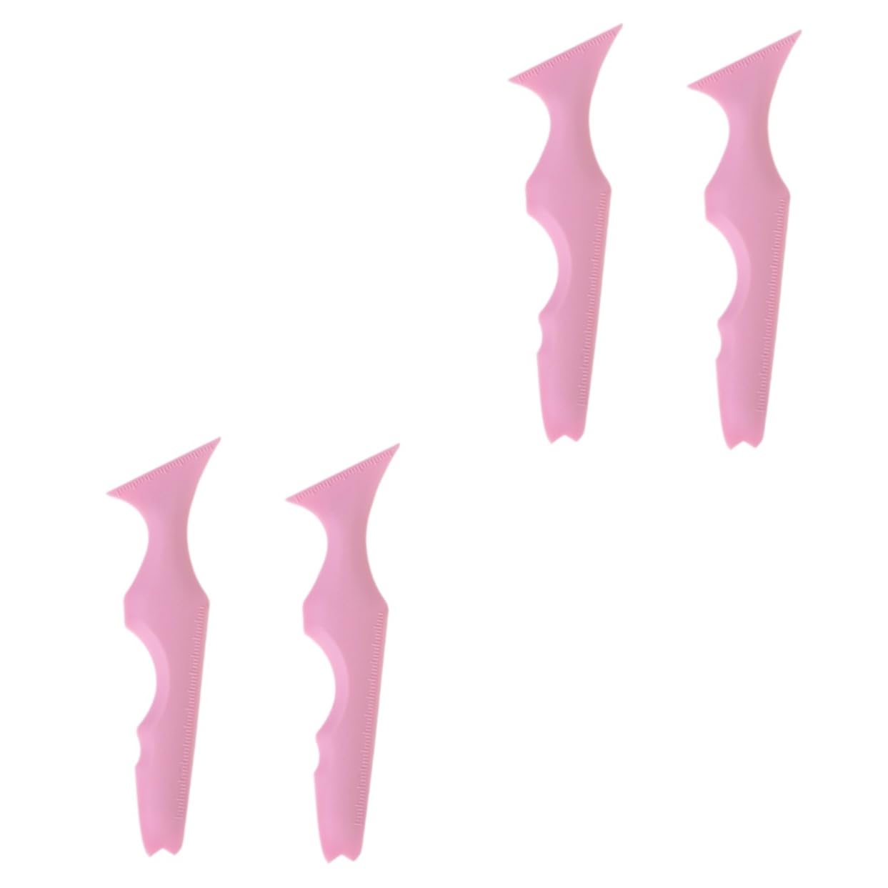 Beavorty Kit Di 2 Stencil Per Il Trucco in Silicone Robusto Eyeliner Ombretto E Sopracciglia Per Una Bellezza Duratura 2 Pezzi*2