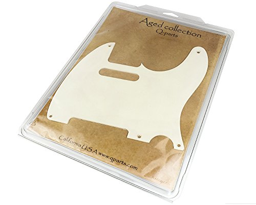 Q-Parts Aged Collection '57 Telecaster Pickguard, 1-ply Aged White