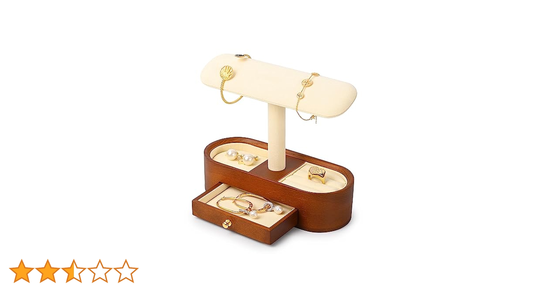 木製多機能ジュエリー＆ウォッチディスプレイスタンド　小物入れ Amazon｜Woodten 腕時計のスタンド ブレスレット、ネックレス