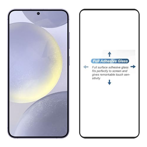 Image of POPIO Military-Grade Gorilla Tempered Glass For Samsung Galaxy S24 Plus / S25 Plus (Black) 9H Hardness, Edge-to-Edge Full Coverage, Anti-Scratch, Bubble-Free, Ultra Clear HD Glass, Oleophobic Coating, Face ID Compatible