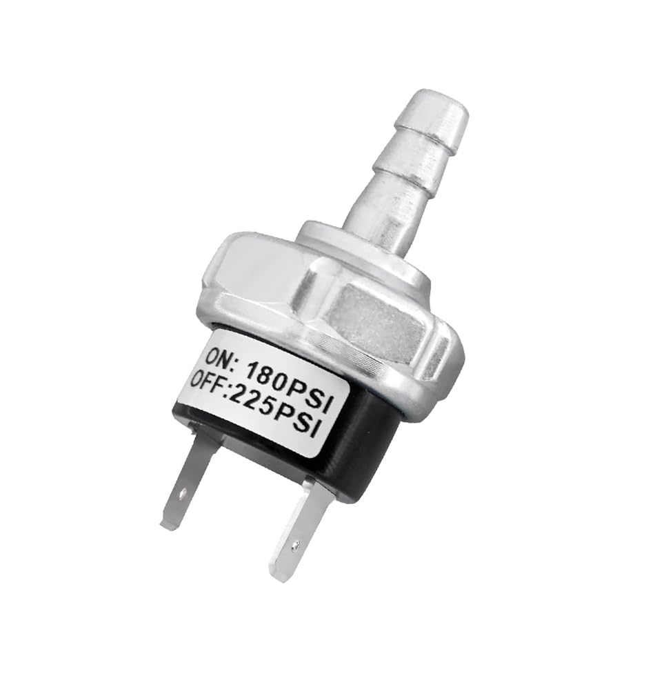Ghsretore Air Compressor Pressure Switch,2 Pin 180-225 PSI Air Compressor for Dewalt D55146 Compatible with D55146 Type 8 4.5 Gallon D55167 - AB-