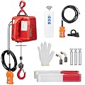 VIVOHOME 3-in-1 Electric Hoist, Powerful 110V Portable Winch with 1100Lbs Loading Capacity, 40ft Lifting Height, and Overload Protection, Perfect for Garage, Warehouses, and Factories