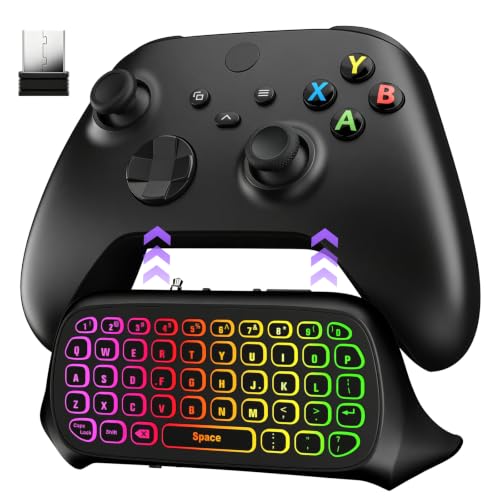 Image of TiMOVO RGB Backlight Keyboard for Xbox Gaming Controller, Black