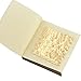 Yoosso 10 Blatt Blattgold, 24 Karat Goldfolie 4.33 * 4.33cm Gold Leaf für Basteln Schmücken Backen Kosmetik