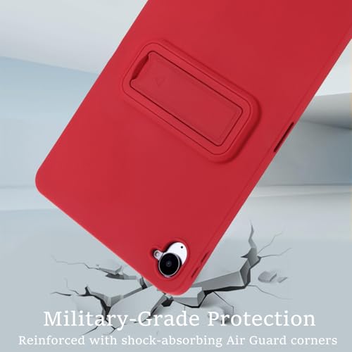 Coque Xiaomi Pad Mini 8.9 2025 rouge hybride antichoc avec support rigide - 4