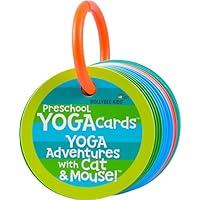 MOLLYBEE KIDS Preschool Yoga Cards for Kids, Set of 40 Poses and Activities, Beginner Yoga for Kids, Gifts for Ages 3+