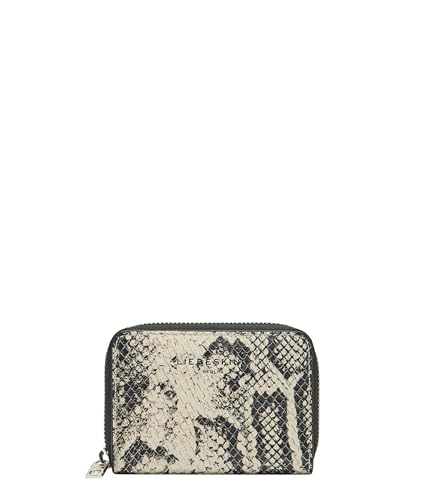 Porte-monnaie LIEBESKIND Berlin en cuir imprimé serpent Eliza chic coloris Milk écru