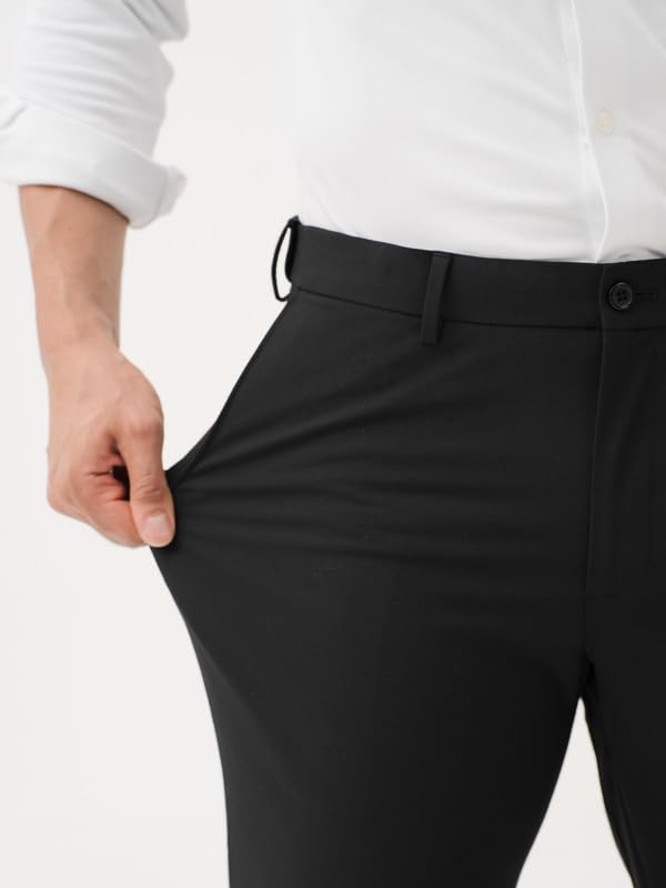 Image of The Pant Project Luxury PV Lycra Stretchable Formal Pants for Men | Stylish Relaxed Fit Men's Wear Trousers for Office or Party | Mens Fashion Dress Trouser Pant