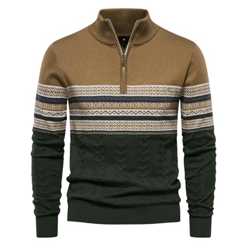 Suéter de punto casual para hombre ideal para oficina y salidas de otoño e invierno